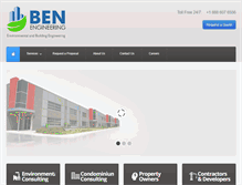 Tablet Screenshot of ben-engineering.com